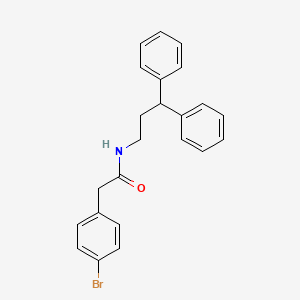 molecular formula C23H22BrNO B10793194 2-(4-bromophenyl)-N-(3,3-diphenylpropyl)acetamide 