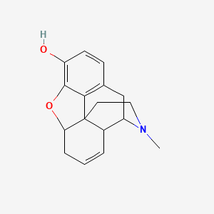 molecular formula C17H19NO2 B10793233 3-methyl-2,4,4a,7,7a,13-hexahydro-1H-4,12-methanobenzofuro[3,2-e]isoquinolin-9-ol 