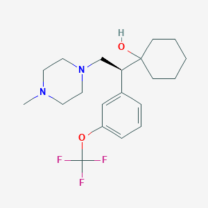 (-)-1-{(1S)-2-(4-Methylpiperazin-1-yl)-1-[3-(trifluoromethoxy)phenyl]ethyl}cyclohexanol Dihydrocholoride