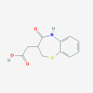 molecular formula C11H11NO3S B107933 (4-氧代-2,3,4,5-四氢-1,5-苯并噻嗯-3-基)乙酸 CAS No. 17547-79-4