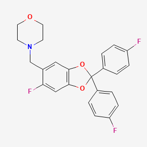 4-[6-Fluoro-2,2-bis-(4-fluoro-phenyl)-benzo[1,3]dioxol-5-ylmethyl]-morpholine