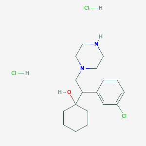 1-[1-(3-Chlorophenyl)-2-piperazin-1-ylethyl]cyclohexanol Dihydrochloride