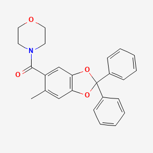 (6-Methyl-2,2-diphenyl-benzo[1,3]dioxol-5-yl)-morpholin-4-yl-methanone