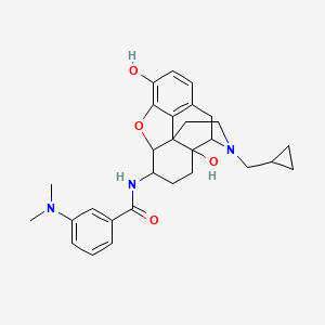 17-Cyclopropylmethyl-3,14-beta-dihydroxy-4,5-alpha-epoxy-6-[(3'-dimethylamino)benzamido]morphinan