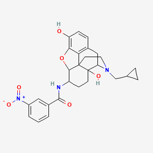 17-Cyclopropylmethyl-3,14-beta-dihydroxy-4,5-alpha-epoxy-6-beta-[(3'-nitro)benzamido]morphinan