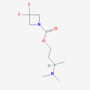 3-((3,3-Difluoroazetidine-1-carbonyloxy)-1-methylpropyl)dimethylammonium Oxalate