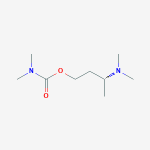 molecular formula C9H20N2O2 B10793486 3-(Dimethylamino)butyl dimethylcarbamate 