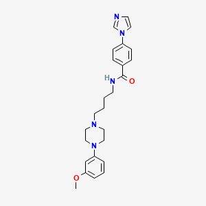 N-[4-[4-(3-Methoxyphenyl)piperazin-1-yl]butyl]-4-(1Himidazol-1-yl)benzamide