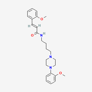 3-(2-methoxyphenyl)-N-(4-(4-(2-methoxyphenyl)piperazin-1-yl)butyl)acrylamide