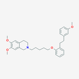 5-{2-[2-(3-Methoxyphenyl)ethyl]phenoxy}propyl-(6,7-dimethoxy-3,4-dihydroisoquinoline)