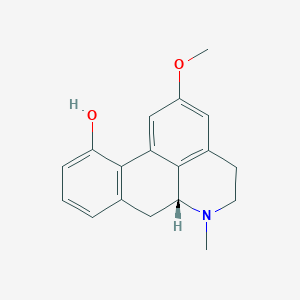 molecular formula C18H19NO2 B10793540 (R)-(-)-2-methoxy-11-hydroxyaporphine 