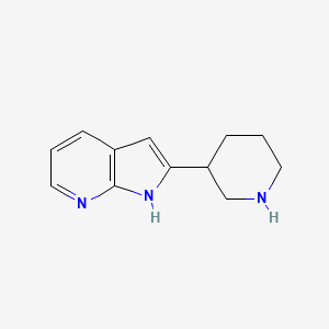 molecular formula C12H15N3 B10793550 2-Piperidin-3-yl-1h-pyrrolo[2,3-b]pyridine 