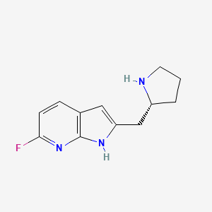 1H-Pyrrolo[2,3-b]pyridine, 6-fluoro-2-[(2R)-2-pyrrolidinylmethyl]-