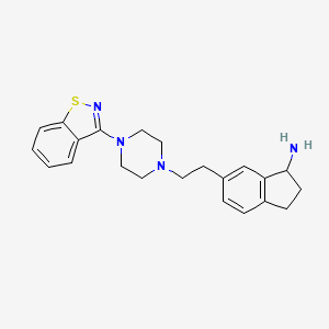 6-[2-(4-Benzo[d]isothiazol-3-yl-piperazin-1-yl)-ethyl]-indan-1-ylamine