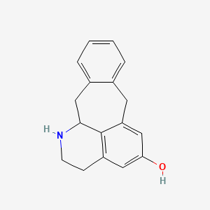 molecular formula C17H17NO B10793638 1,2,3,7,12,12a-Hexahydro-1-aza-pleiaden-5-ol 