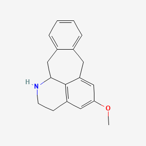 molecular formula C18H19NO B10793640 5-Methoxy-1,2,3,7,12,12a-hexahydro-1-aza-pleiadene 