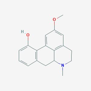 molecular formula C18H19NO2 B10793649 2-Methoxy-11-hydroxyaporphine 