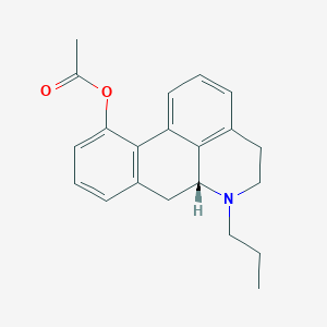 acetic acid (R)-6-propyl-5,6,6a,7-tetrahydro-4H-dibenzo[de,g]quinolin-11-yl ester