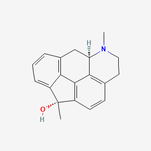 molecular formula C19H19NO B10793705 1,6-Dimethyl-1,5,5a,6,7,8-hexahydro-6-aza-benzo[mno]aceanthrylen-1-ol 