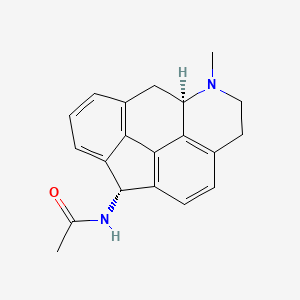 molecular formula C20H20N2O B10793712 N-(6-Methyl-1,5,5a,6,7,8-hexahydro-6-aza-benzo[mno]aceanthrylen-1-yl)-acetamide 