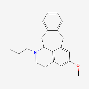 molecular formula C21H25NO B10793714 5-Methoxy-1-propyl-1,2,3,7,12,12a-hexahydro-1-aza-pleiadene 