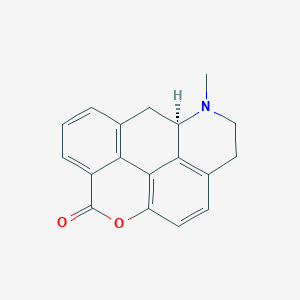 molecular formula C18H15NO2 B10793727 (1R)-2-methyl-9-oxa-2-azapentacyclo[13.3.1.05,18.08,17.011,16]nonadeca-5(18),6,8(17),11,13,15-hexaen-10-one 