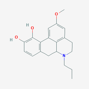 molecular formula C20H23NO3 B10793760 2-Methoxy-6-propyl-5,6,6a,7-tetrahydro-4H-dibenzo[de,g]quinoline-10,11-diol 