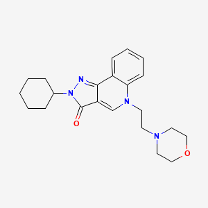 2-cyclohexyl-5-(2-morpholinoethyl)-2H-pyrazolo[4,3-c]quinolin-3(5H)-one