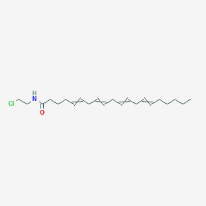 molecular formula C22H36ClNO B10793807 N-(2-chloroethyl)icosa-5,8,11,14-tetraenamide 