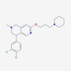 4-(3,4-Dichlorophenyl)-2-methyl-7-(3-(piperidin-1-yl)propoxy)-1,2,3,4-tetrahydro-2,6-naphthyridine