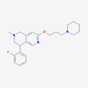 4-(2-Fluorophenyl)-2-methyl-7-(3-(piperidin-1-yl)propoxy)-1,2,3,4-tetrahydro-2,6-naphthyridine