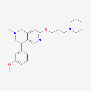 4-(3-Methoxyphenyl)-2-methyl-7-(3-(piperidin-1-yl)propoxy)-1,2,3,4-tetrahydro-2,6-naphthyridine