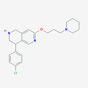 4-(4-Chlorophenyl)-7-(3-(piperidin-1-yl)propoxy)-1,2,3,4-tetrahydro-2,6-naphthyridine