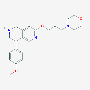 4-(4-Methoxyphenyl)-7-(3-morpholinopropoxy)-1,2,3,4-tetrahydro-2,6-naphthyridine