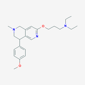 N,N-diethyl-3-(8-(4-methoxyphenyl)-6-methyl-5,6,7,8-tetrahydro-2,6-naphthyridin-3-yloxy)propan-1-amine