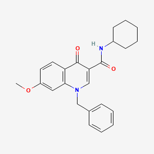 1-benzyl-N-cyclohexyl-7-methoxy-4-oxo-1,4-dihydroquinoline-3-carboxamide