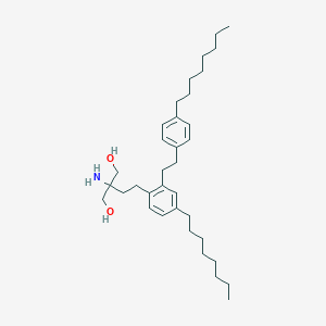molecular formula C35H57NO2 B107940 2-氨基-2-[2-[4-辛基-2-[2-(4-辛基苯基)乙基]苯基]乙基]丙烷-1,3-二醇 CAS No. 851039-25-3