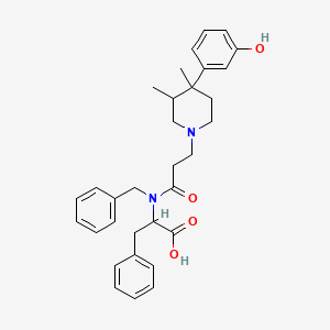 (S)-2-(N-benzyl-3-((3R,4R)-4-(3-hydroxyphenyl)-3,4-dimethylpiperidin-1-yl)propanamido)-3-phenylpropanoic acid