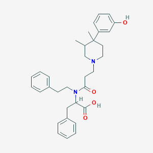 (S)-2-(3-((3R,4R)-4-(3-hydroxyphenyl)-3,4-dimethylpiperidin-1-yl)-N-phenethylpropanamido)-3-phenylpropanoic acid