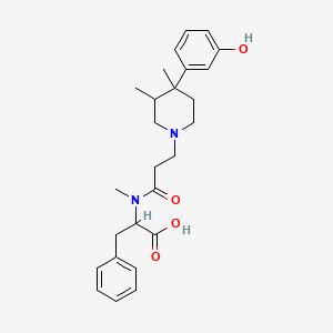 (S)-2-(3-((3R,4R)-4-(3-hydroxyphenyl)-3,4-dimethylpiperidin-1-yl)-N-methylpropanamido)-3-phenylpropanoic acid