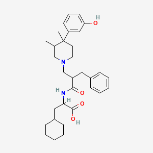 (S)-3-cyclohexyl-2-((S)-2-(((3R,4R)-4-(3-hydroxyphenyl)-3,4-dimethylpiperidin-1-yl)methyl)-3-phenylpropanamido)propanoic acid