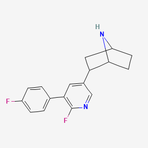 Rac-2-(6-fluoro-5-(4-fluorophenyl)pyridin-3-yl)-7-aza-bicyclo[2.2.1]heptane hydrochloride