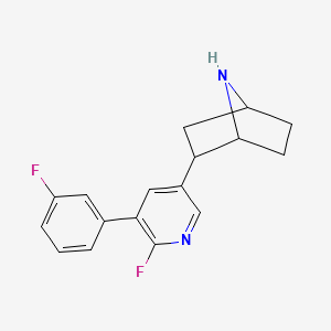 Rac-2-(6-fluoro-5-(3-fluorophenyl)pyridin-3-yl)-7-aza-bicyclo[2.2.1]heptane hydrochloride