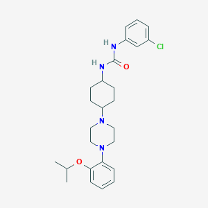 1-(3-Chlorophenyl)-3-(4-(4-(2-isopropoxyphenyl)piperazin-1-yl)cyclohexyl)urea