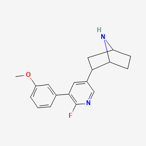 Rac-2-(6-fluoro-5-(3-methoxyphenyl)pyridin-3-yl)-7-aza-bicyclo[2.2.1]heptane hydrochloride