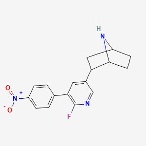 2-[6-Fluoro-5-(4-nitro-phenyl)-pyridin-3-yl]-7-aza-bicyclo[2.2.1]heptane