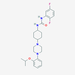 1-(2,5-Difluorophenyl)-3-(4-(4-(2-isopropoxyphenyl)piperazin-1-yl)cyclohexyl)urea