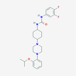 1-(3,4-Difluorophenyl)-3-(4-(4-(2-isopropoxyphenyl)piperazin-1-yl)cyclohexyl)urea