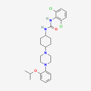 1-(2,6-Dichlorophenyl)-3-(4-(4-(2-isopropoxyphenyl)piperazin-1-yl)cyclohexyl)urea