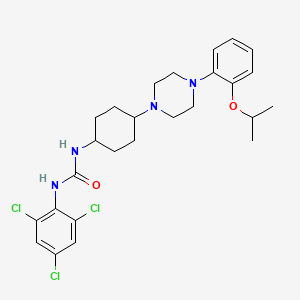 1-(4-(4-(2-Isopropoxyphenyl)piperazin-1-yl)cyclohexyl)-3-(2,4,6-trichlorophenyl)urea